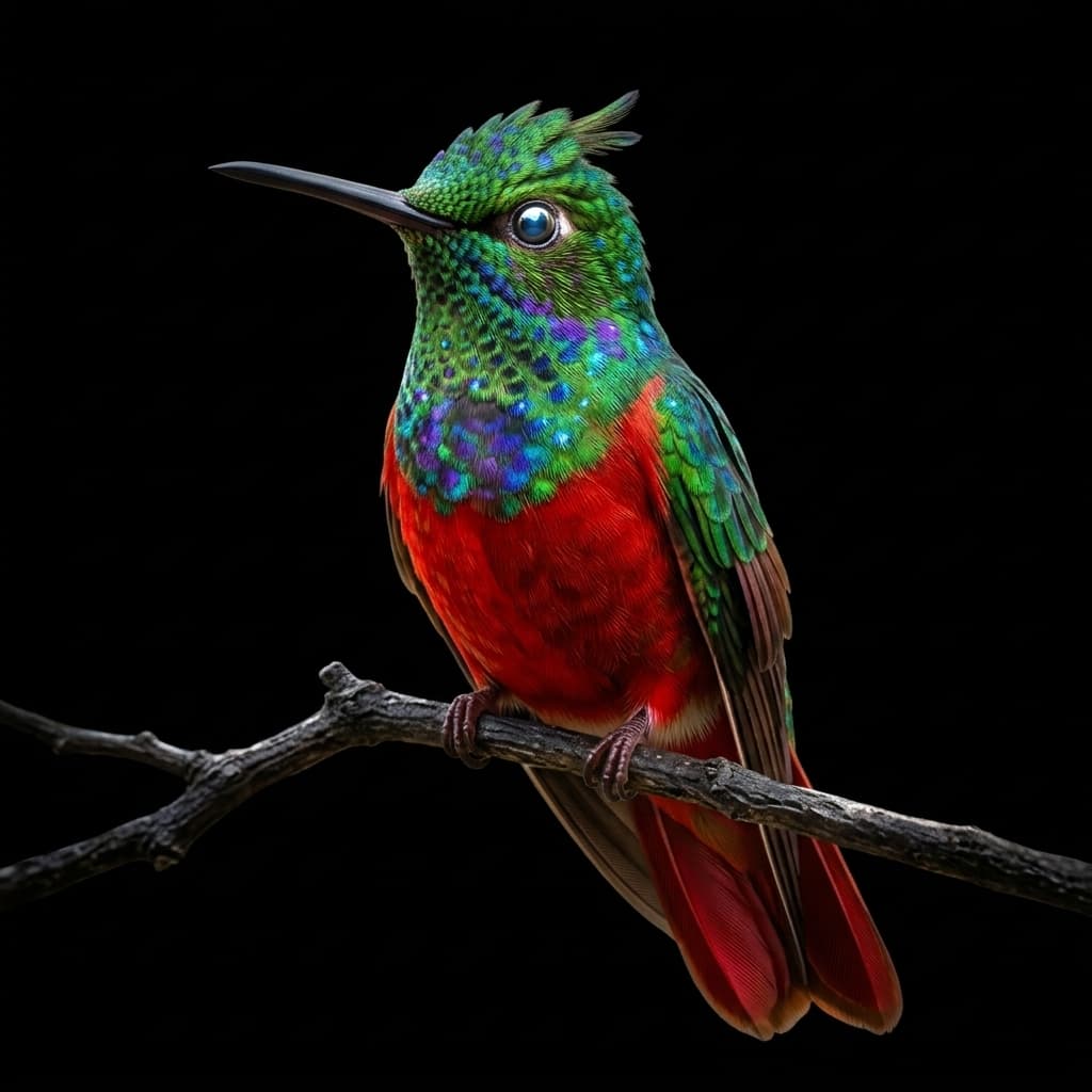 Ojopelao, Colibrí (Trochilinae)